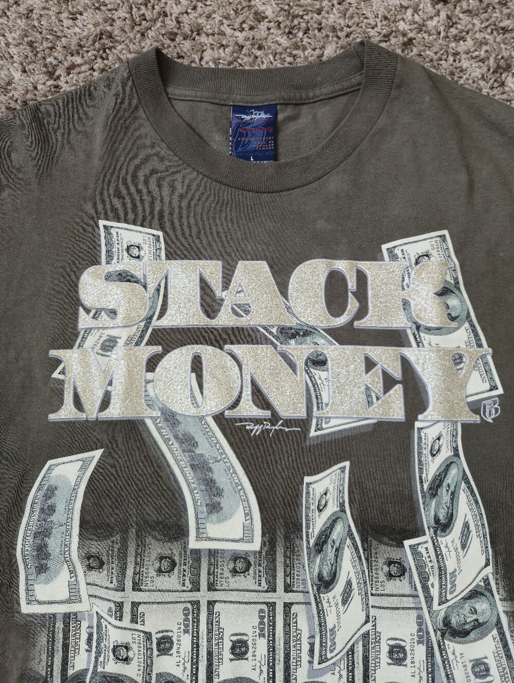 Vintage Ruff Ryders Shirt 'Stack Money' Large - Picture 5 of 10